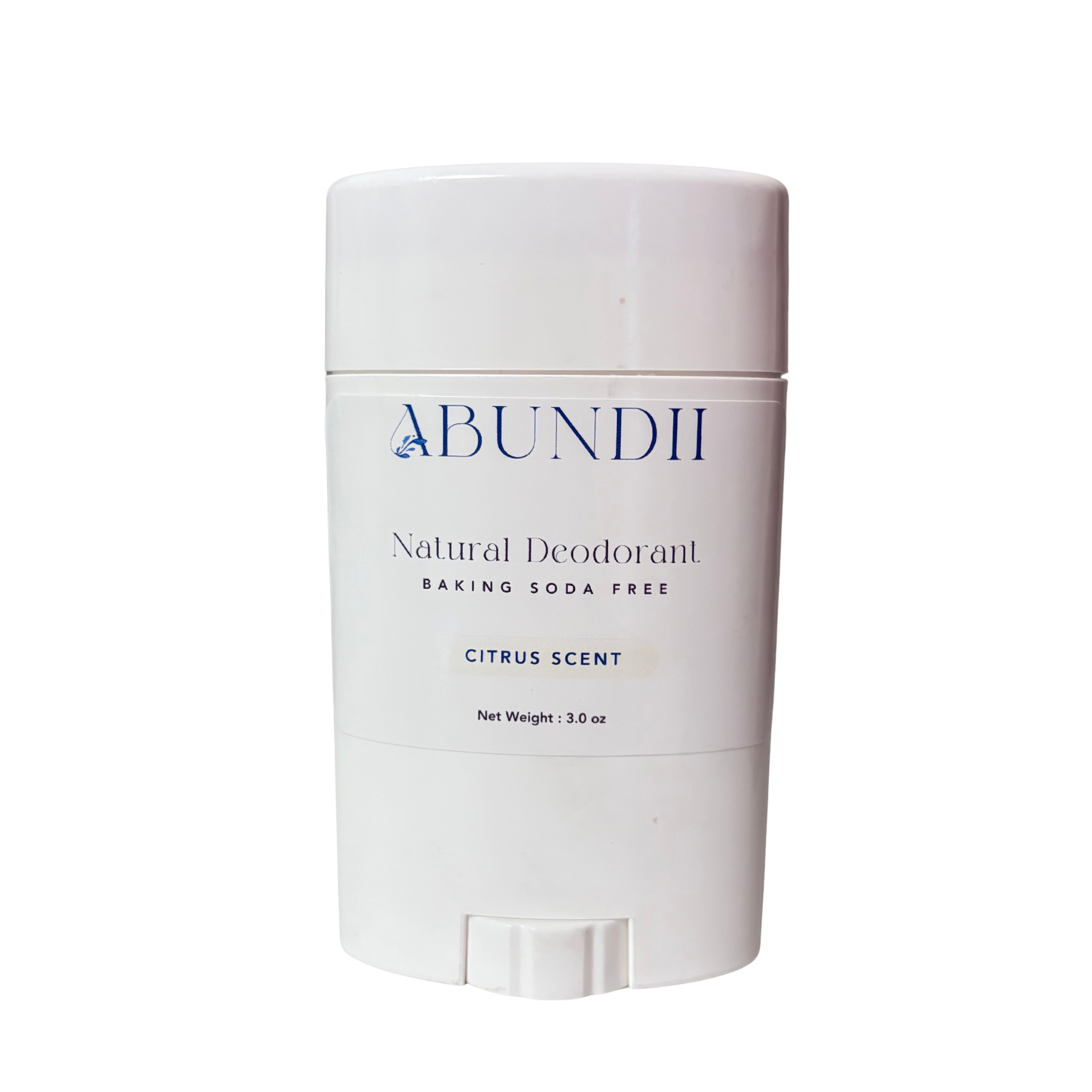 Abundii Citrus Natural Deodorant — Fresh, Clean Confidence for Adults & Preteens (3oz)